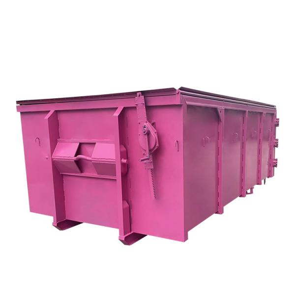 Reinforced Cor Ten Steel Roro Bin Roll Off Dumpster For Agriculture Demolition Coastal Waste Handling