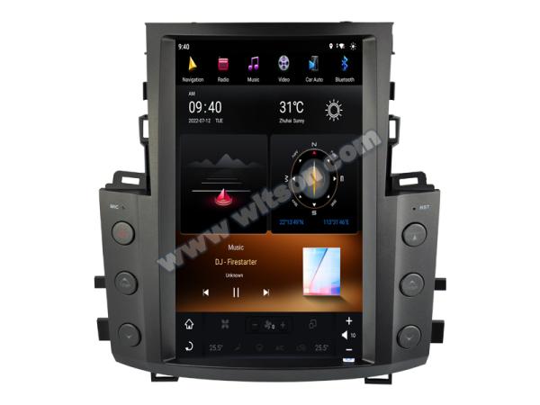 Écran Android Tesla Vertical 9.7 pour Lexus LX570 LX 570 2007-2015 Système multimédia de voiture Stéréo GPS Carplay Player
