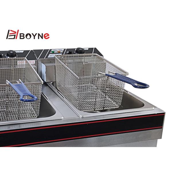 Hotel Commercial Kitchen Cooking Equipment Snack Food Double Tank Desk Top Fryer 22L