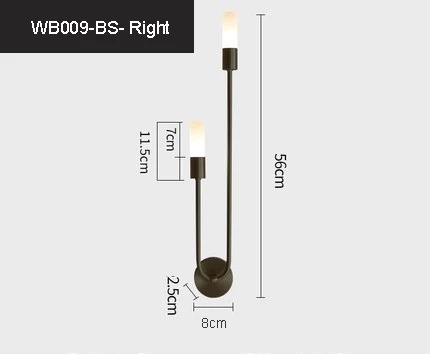 Luxury Wall Lamp Bedside Background Lamp Home Decoration Modern Led strip Crystal mirror headlights(WH-MR-84)