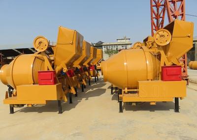 Mini Portable Concrete Mixer / Cement Mixer Machine 300L With Self Skip Loader