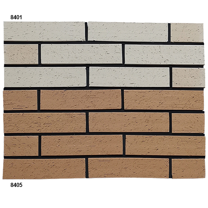 Textured Terracotta Brick Slips Eco-Friendly Clay Split Tiles Brick Tiles for Wall Cladding Interior and Exterior Facades