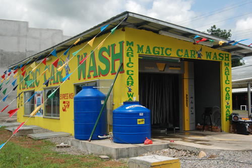 Safe Fully Automatic Car Washing Machine Powerful High Pressure Cleaning