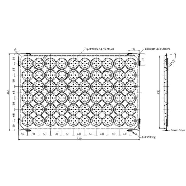 RK Bakeware China Foodservice NSF Aussie Meat Pie Палетная палитра