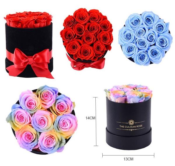 Factory Price Rose Long Lasting Flowers Forever Eternal Preserved Rose Flower Box Gift