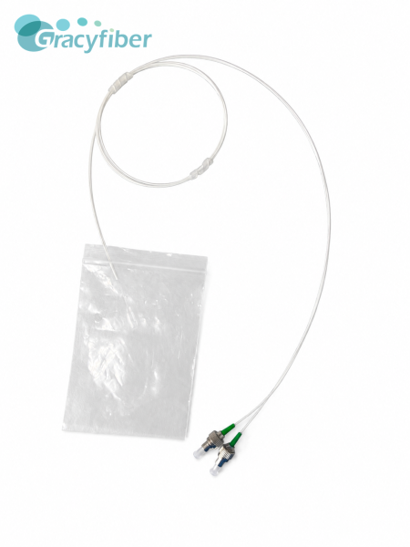 2CH Customized SM / MM Fiber Array (10x2.5x2.5mm) | Quartz 127/250 Pitch, 0° Angle | Low Insertion Loss 0.3dB FA with FC/APC Connector