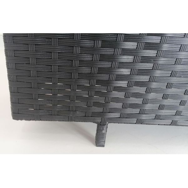 Metal Frame Poly Rattan Decorative Flower Planters Stand Garden Green Plant Flower Pots