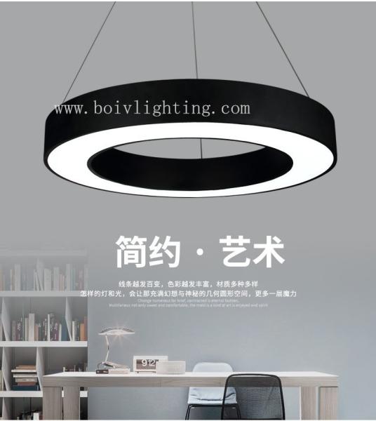 LED Pendant Lights Black And White Color Iron Acrylic Modern Simple 800*800*1000MM