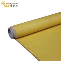 Tissu en verre enduit de silicone jaune - couverture du feu de secours