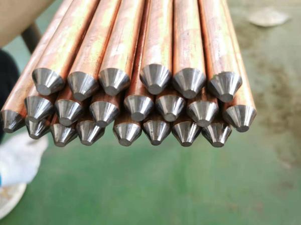 16mm apontou o aço folheado de cobre Rod For Cable Tv à terra