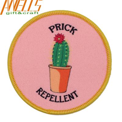 Lightweight Sublimated Twill Patch Durable  Die Cut Border With Company Logo