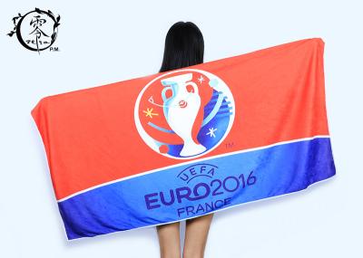 Microfiber Size 30'' x 60'' Europe Cup Logo Beach Towel , Fast Drying Super Absorbent Gym Towel