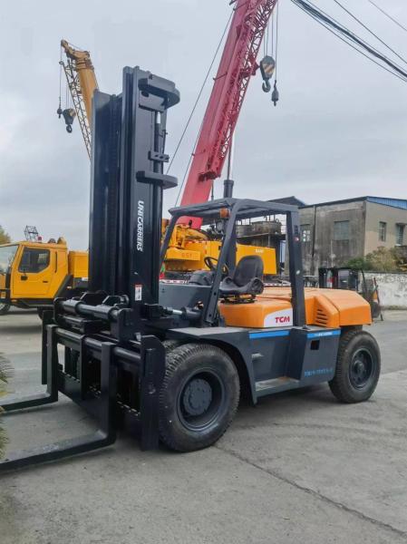 Weight KG 10000 kg Good Condition Tcm 10Ton Forklift FD100 Used Stacker Original Japan