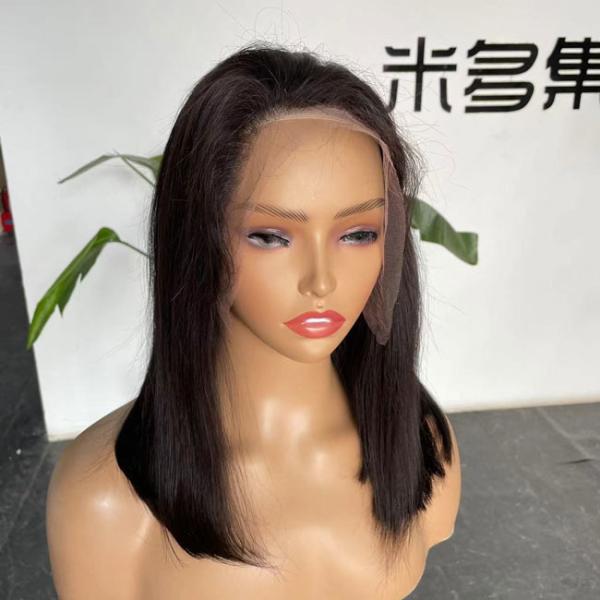 Peruvian Bob HD Lace Wig Human Hair Transparent Glueless ODM