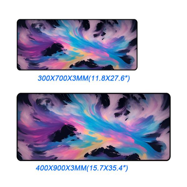 100% Eco-friendly Rectangular Rubber Pad for Gaming Customized Neoprene Desk Mat