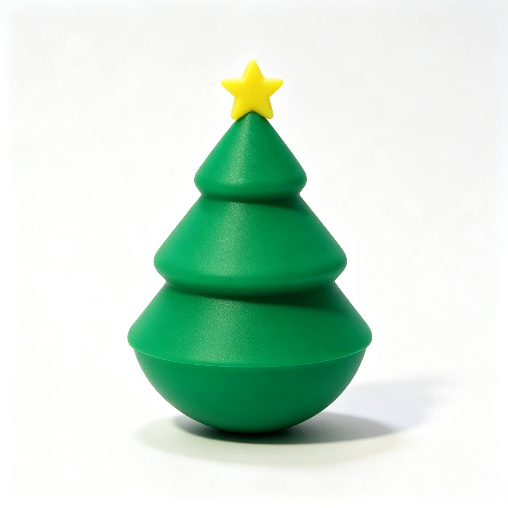 Pine Tree 3D Printed Pet Accessories Removable Fillable Bell Roly Poly Toy