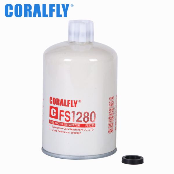 Fs1280 BF1280 P551329 3925274 FLEETGUARD Truck Air Filter Fuel / Water Separator Spin - On With Drain