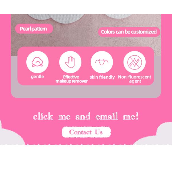 OEM Cosmetic Cotton Round Pads Facial Cotton Pads Facial Pure Makeup Cotton Pad Embossing for Face Makeup and Clean