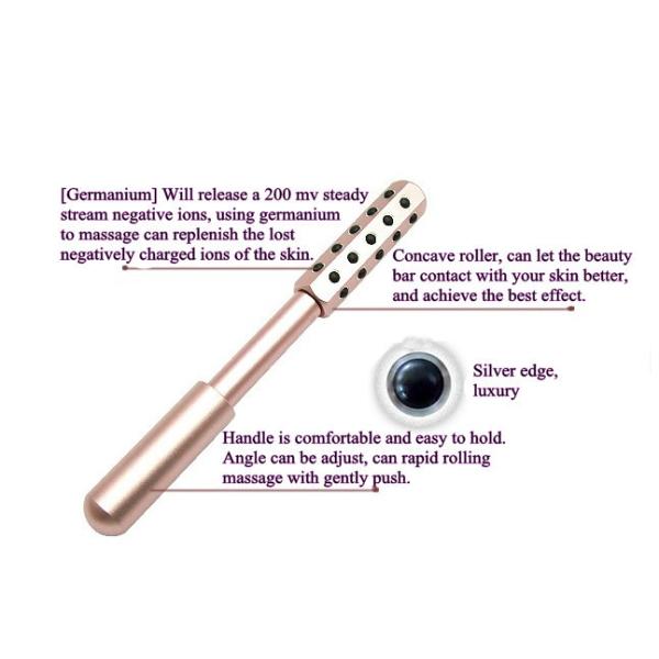 Skin Tightening Uplift Massaging Beauty Roller Wrinkle Remover Red Color