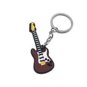 Fashionable PVC Key Chains PMS Color Polyvinyl Material With One Both Sides