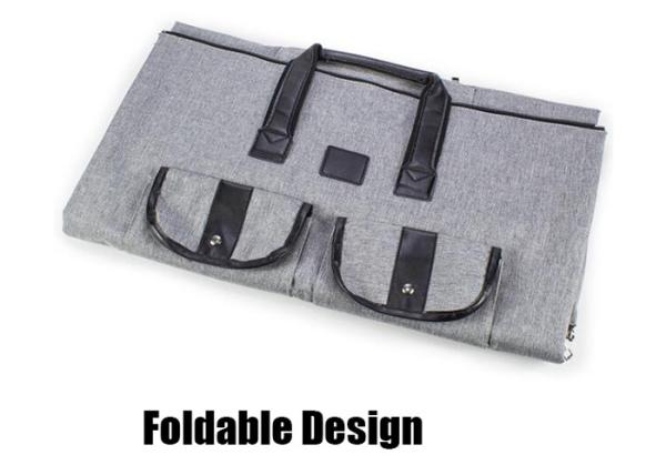 Mens Polyester Lightweight Packable Duffle Carry On Travel Weekender Bag With Shoes