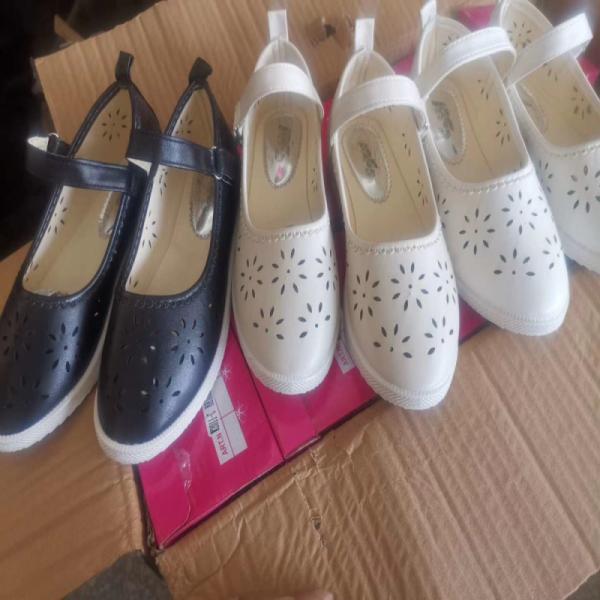 Tricolor Thick Soled girls toddler Cloth Mary Jane Shoes Ventilation