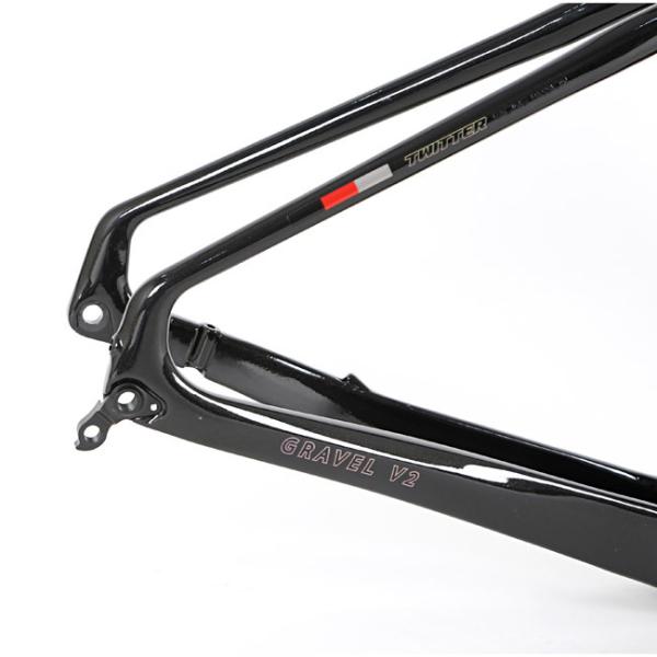 гравий Frameset углерода 700x40C, рамка велосипеда 48cm для цикла гравия гибридного