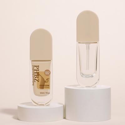 Glass Liquid Foundation Bottles 30ml Elliptical Shape Liquid Cream Lotion Bottle