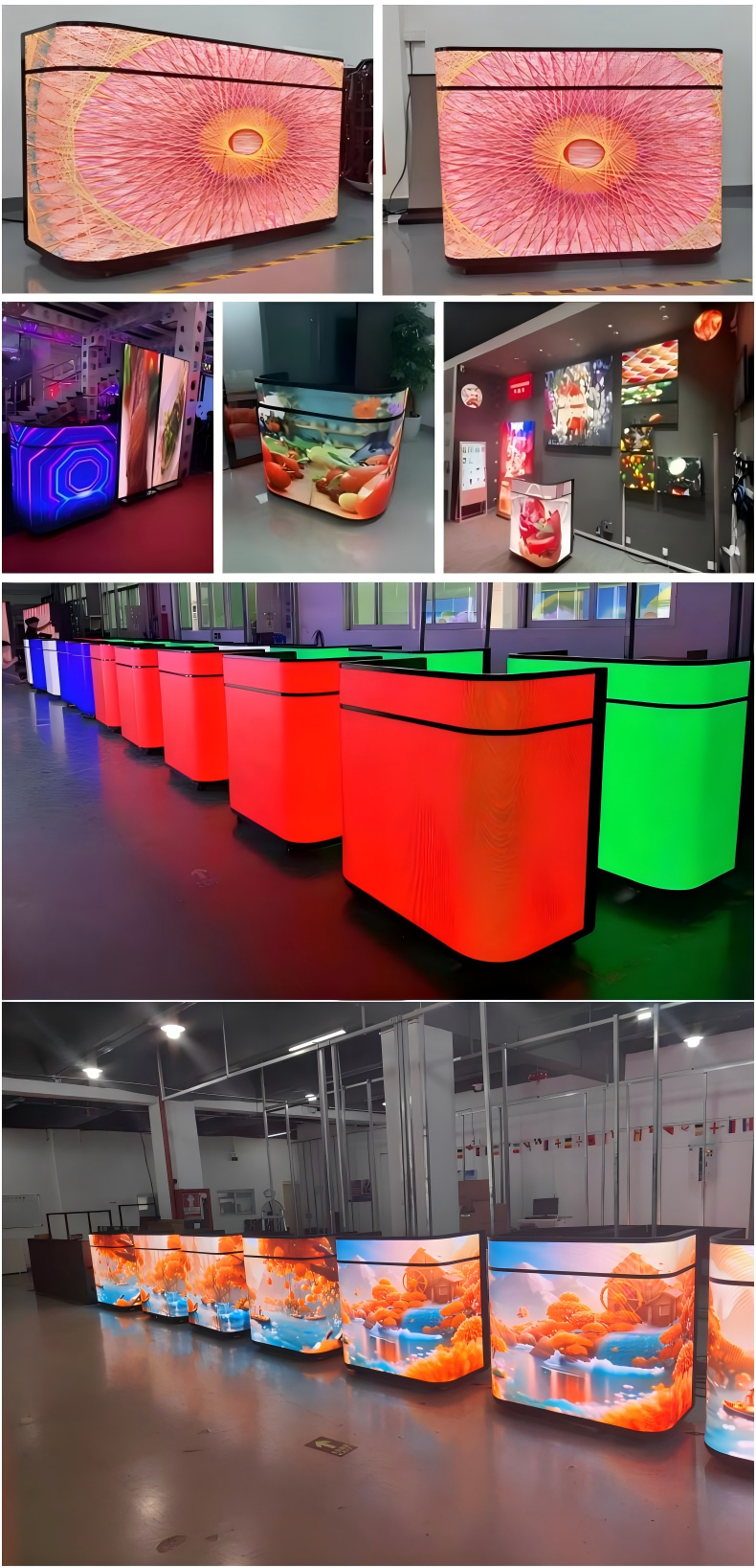 P1.86 LED display Front desk display Table LED Display DJ Booth Facade Front Desk LED Screen