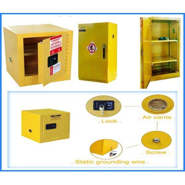 350 LBS Steel Vertical Flammable Safety Cabinet For Harmful Gas Storage