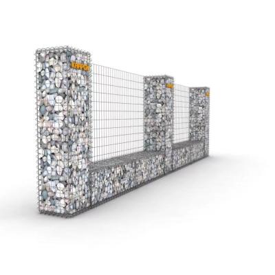 2x0.2x2m Galvanized 6mm Dia Welded Mesh Gabion Fence Wall