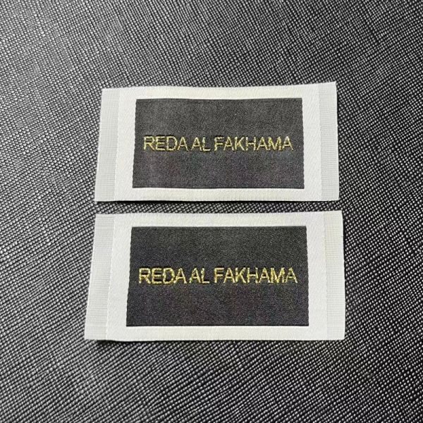 Ultrasonic Cut With End Fold Woven Clothing Labels Customized Soft Fabric Tags Ideal for Clothing Branding and Textile
