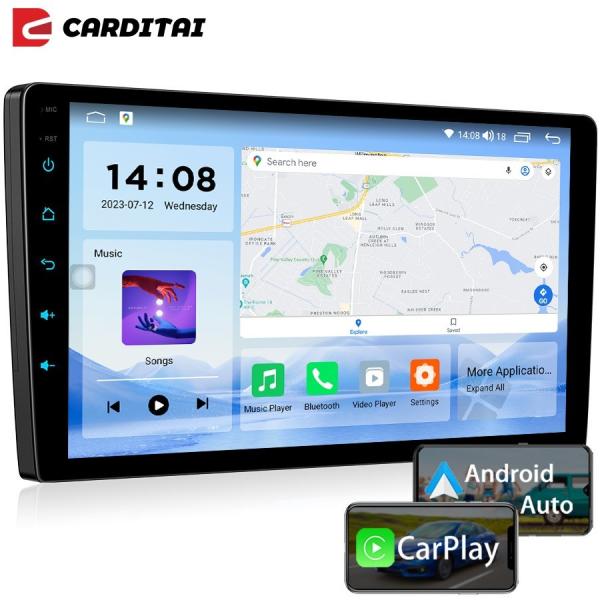 Resolution 1280*720 2Din Android QLED IPS Car Radio Autoradio for Nissan Toyota Kia VW