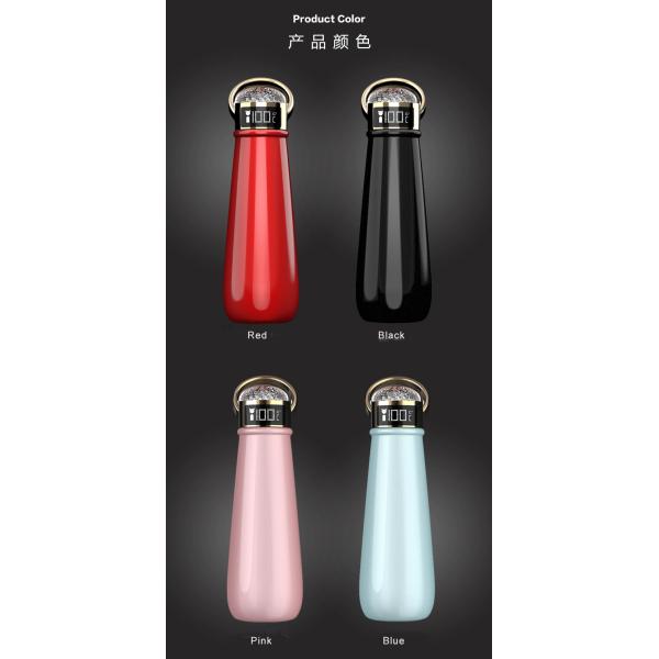 Eco Friendly Sports Drink Bottle Non Toxic Show Celsius Touch Sensing Temperature Display