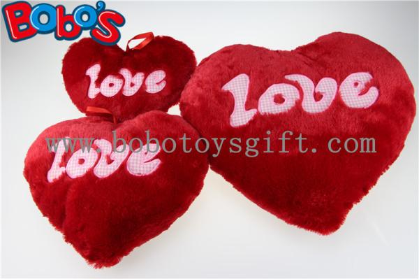 Plush Stuffed Red Heart Shape Cushion Soft Pillow Toy as Valentine's Day Gift