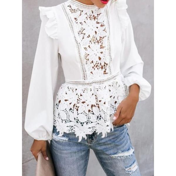 Polyester Allover Lace Fabric Peekaboo White Water Soluble Botanical Chemical