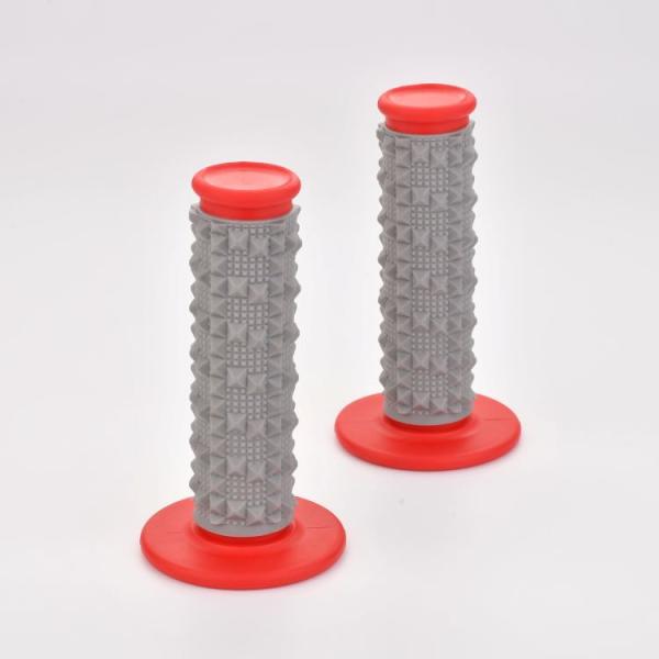Red TPE 22mm Motorcycle Soft Handle Grips for Customized Modification and Repair
