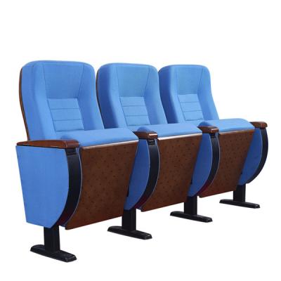 Assento do teatro de Fade Resistant 3 Seat dos azul-céu/cadeiras de dobramento do cinema