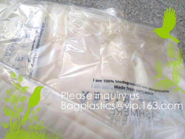 Corn Starch Compostable Plastic Biodegradable Food PLA Plastic k Bags matte k bags for underwear, CORN BAGS