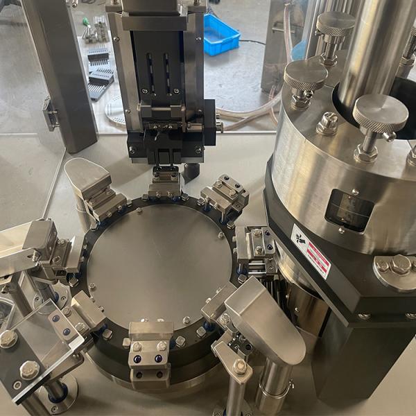 Automatic Capsule Filling Machine with Touch-Screen and PLC Control for Powder and Pallet Filling CE Certified