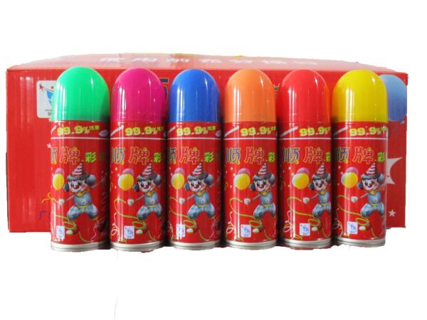 ODM Practical Party Silly String Spray Nonflammable Tin Material