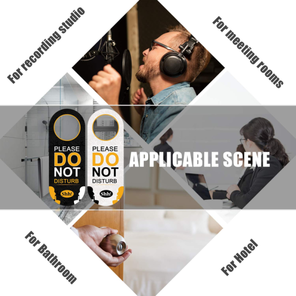 Custom Plastic PVC Door Hangers Flyers Logo Room Door Open House Sign Real Estate Agents For Hotel