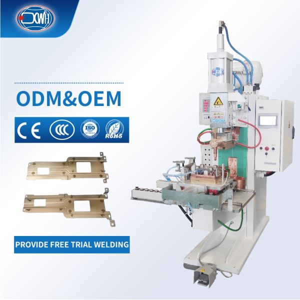 New 6+6mm Industrial Sheet Metal Pneumatic CNC Nut Point Resistance Welders Automatic Projection Bolt Spot Welding Machine Steel