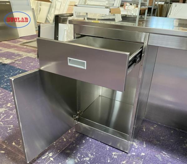 School Vertical Stainless Steel Casework Suppliers For Floor Mounted Laboratory Cabinets
