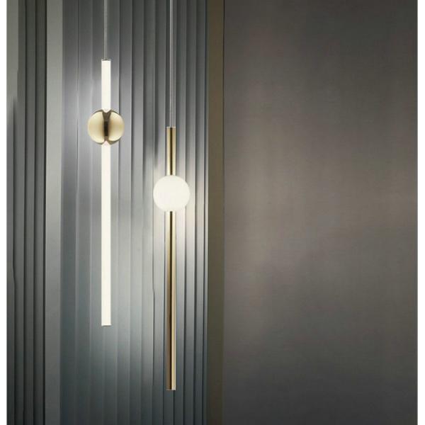 luces pendientes modernas del comedor de oro combinable LED de 100*600m m