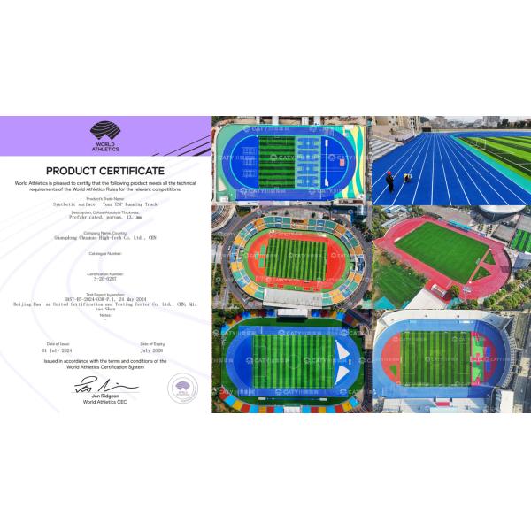 Iaaf Profesional 400 metros 8 carriles Prefabricado de Atletismo de caucho de pista de carreras de sándwich PU Leer