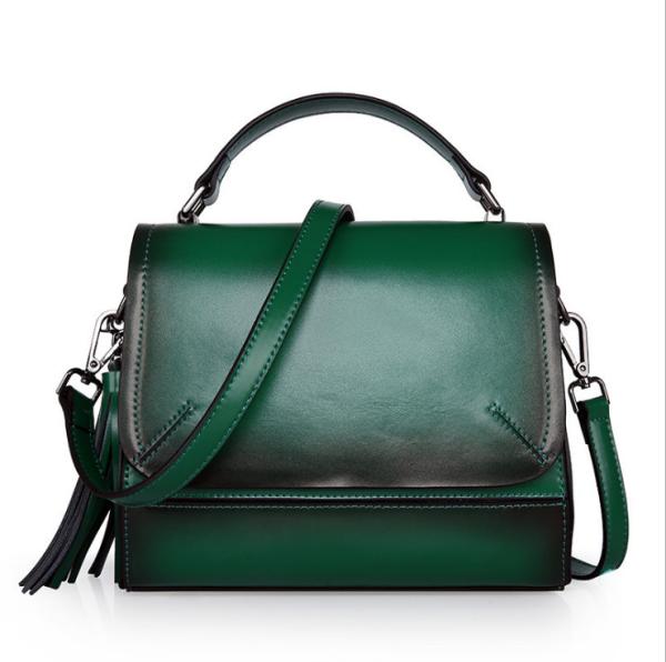 Real Leather Tote Bags for Women Retro Single Shoulder Bags Lady Daily Handbags