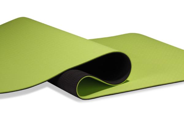 Lemon Color TPE Yoga Mat Anti - Slip Surface 4mm / 6mm Thickness Eco Friendly