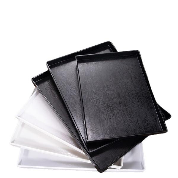 100% Melamine Rectangle Serving Tray Hotel Guest Room Supplies
