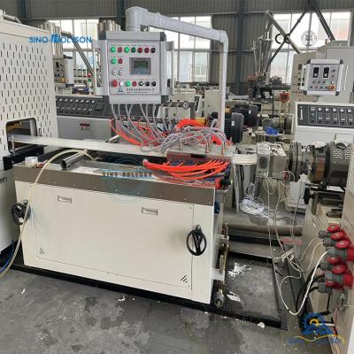 WPC/PVC Wall Panel Machine With Conical Twin Screw Extruder ABB Or Delta Inverter 380V 50HZ 3Phase Customized Voltage